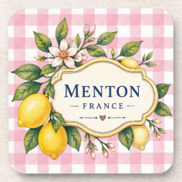 Posavasos Menton Lemon Cote d Azur coasters