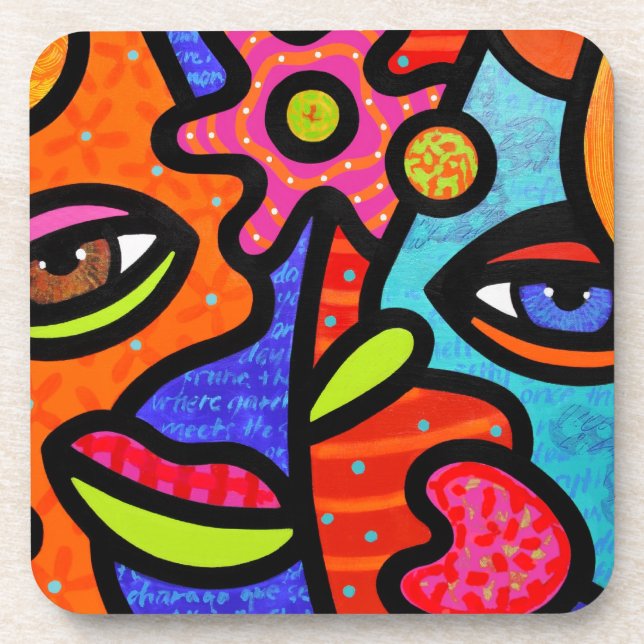 Posavasos "Mercado de la flor " (Frente)