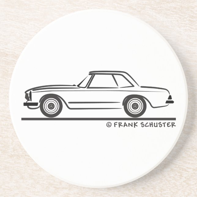 Posavasos Mercedes SL Pagoda Hardtop (Frente)