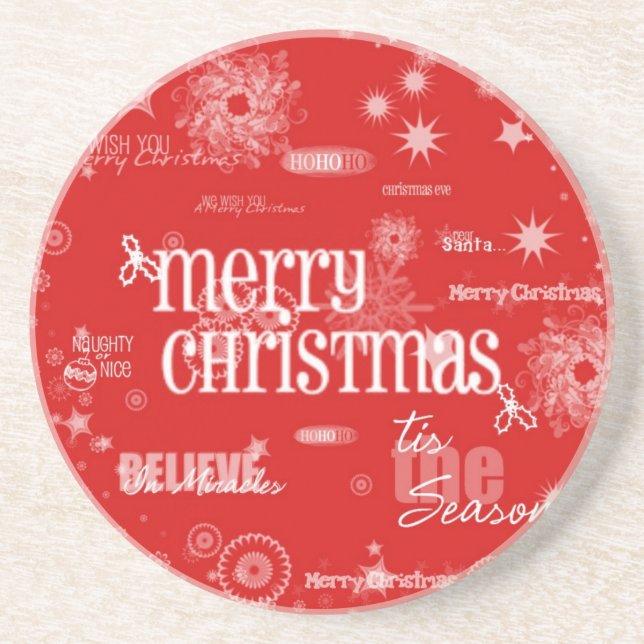 Posavasos Merry Christmas Coaster (Frente)