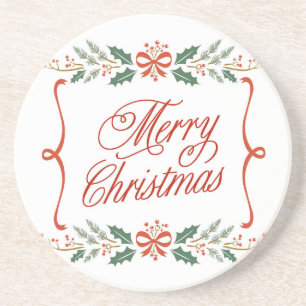 Posavasos Merry Christmas Coaster