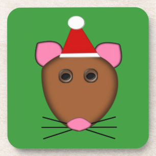 Posavasos Merry Christmas Mouse Coaster