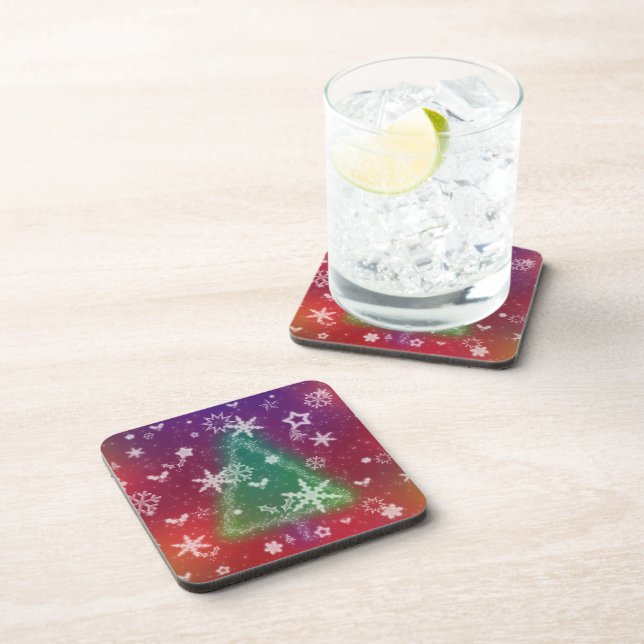 Posavasos Merry Little Navidades Cork Coasters (Lado Derecho)