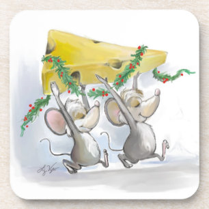 Posavasos Merry Mic & Mac Cork Coaster