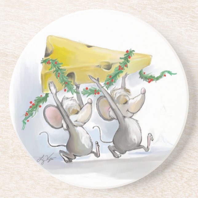 Posavasos Merry Mice Mic & Mac Coaster (Frente)