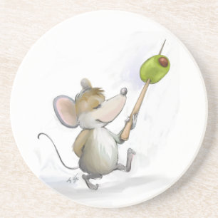 Posavasos Merry Mouse Moe con Pascua de Olivo