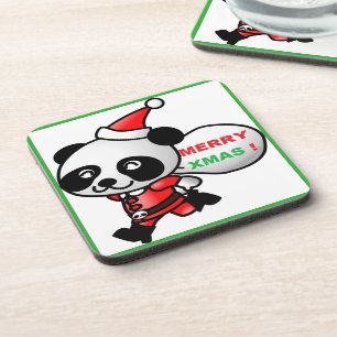 POSAVASOS "MERRY XMAS" PANDA OSAR SANTA