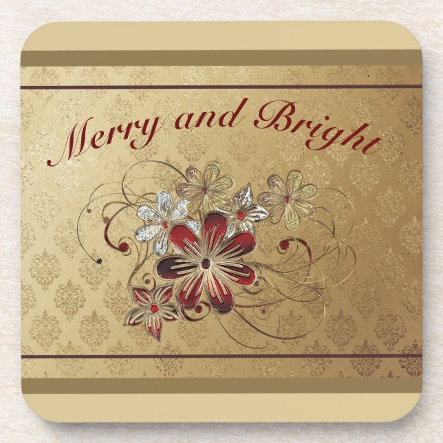 Posavasos Merry y Bright (Frente)