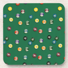 Posavasos Mesa de billar de noche de juegos Tiburón de billa