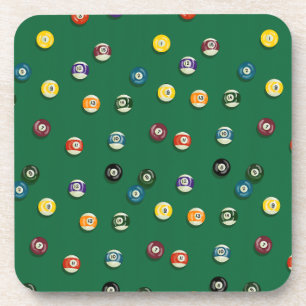 Posavasos Mesa de billar de noche de juegos Tiburón de billa