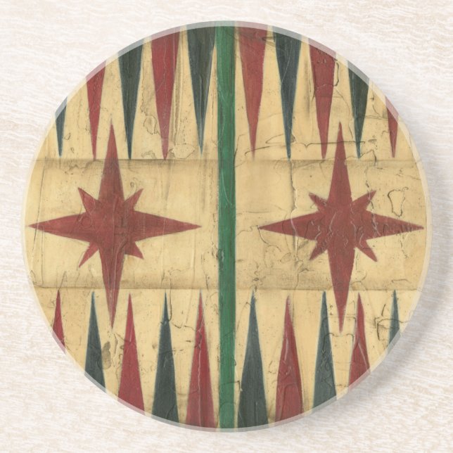 Posavasos Mesa de juego de Backgammon antiguo de Ethan Harpe (Frente)