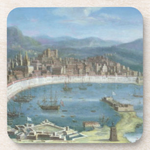 Posavasos Messina - una vista panorámica del puerto