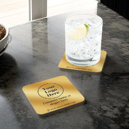 Posavasos Metálico de oro de lujo