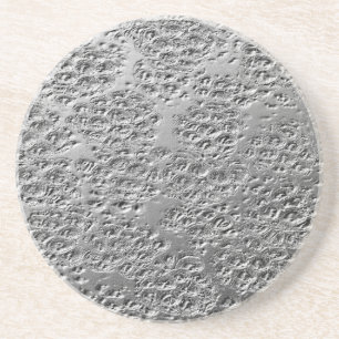 Posavasos Metalizado de plata dañada