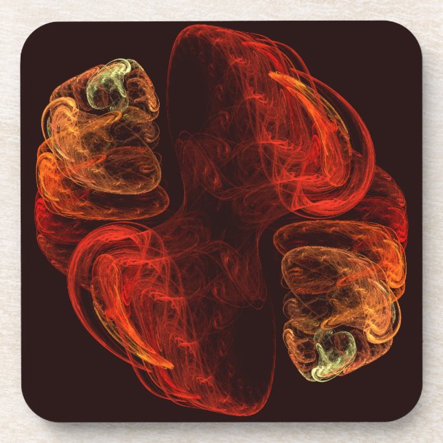 Posavasos Metamorphosis Resumen escayola de corcho de arte (Frente)