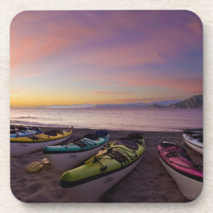 Posavasos México, Baja, Mar de Cortés. Kayaks de mar y