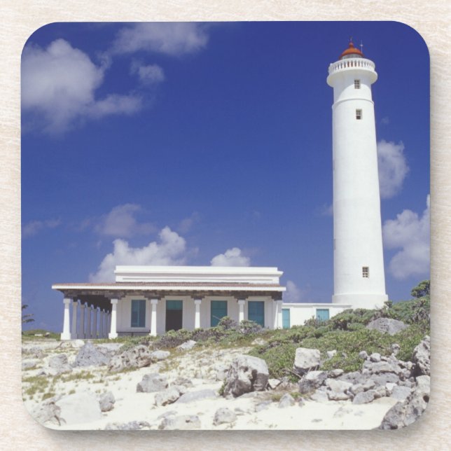Posavasos México, Cozumel. Faro de Punta Sur Celarain. (Frente)