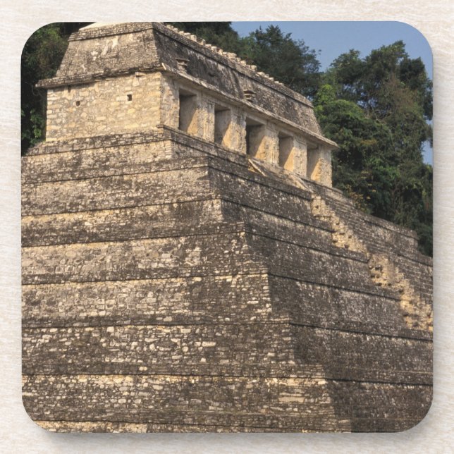 Posavasos México, provincia de Chiapas, Palenque. Templo de  (Frente)
