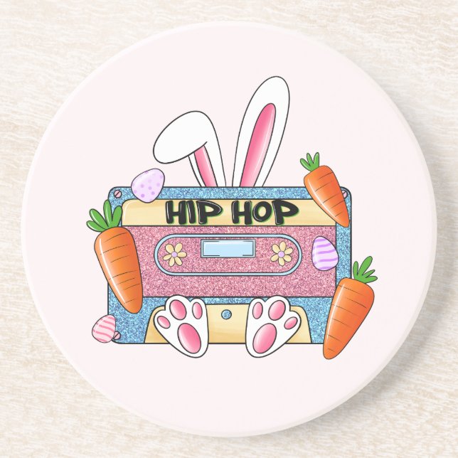 Posavasos Mezcla de conejito de Pascua de Hip-Hop - Cassette (Frente)