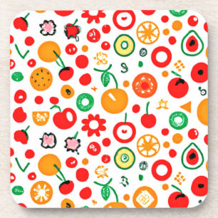 Posavasos Mezclas de patrones de fruta. ¡Hazte con una en Za