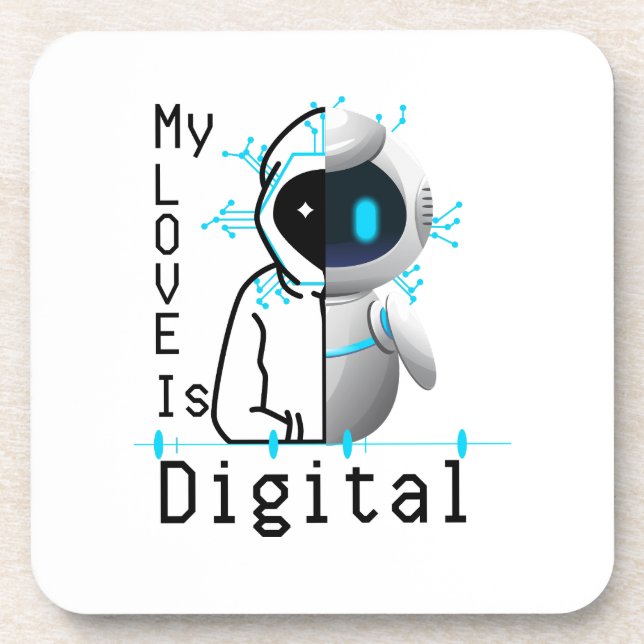 Posavasos Mi amor es digital.w (Frente)