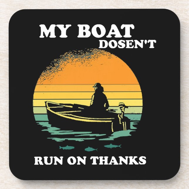 Posavasos Mi Barco No Funciona Con Gracias (Frente)