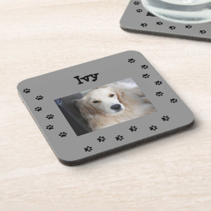 Posavasos Mi Bebé Peludo y Huellas de Patas
