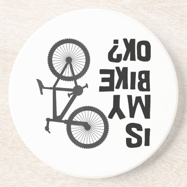 Posavasos ¿Mi bicicleta está bien? (Frente)