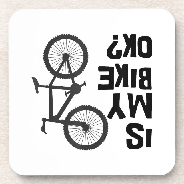 Posavasos ¿Mi bicicleta está bien? (Frente)