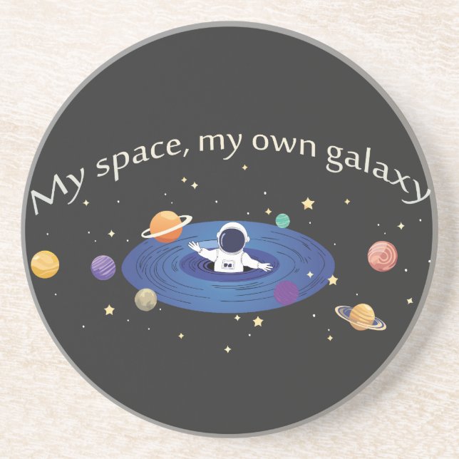 Posavasos Mi Espacio, Mi Propia Galaxia (Frente)