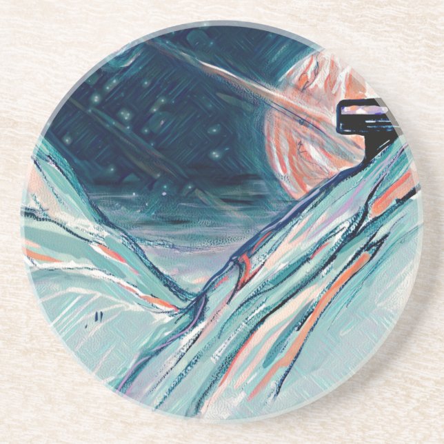 Posavasos Mi futuro hogar en el espacio (Frente)