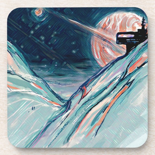 Posavasos Mi futuro hogar en el espacio (Frente)