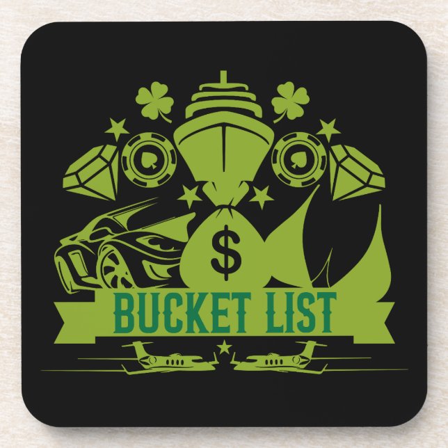 Posavasos Mi lista de cubos (Frente)