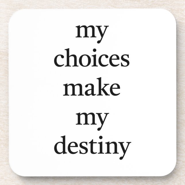 Posavasos Mi montaña de plástico duro de destino (Frente)