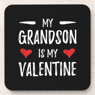 Posavasos Mi nieto es mi San Valentín para la abuela