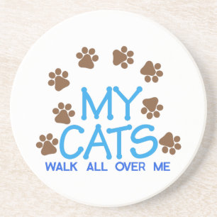 Posavasos Mi paseo de gatos