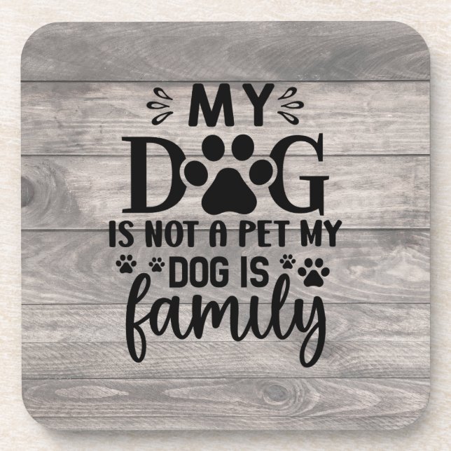 Posavasos Mi Perro No Es Una Pascua Mascota (Frente)