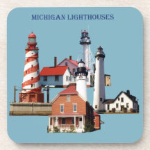 Michigan Lighthouses 6 ruedas de plástico