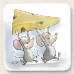 Posavasos Micrófono Y Mac Trayendo La Pascua De Corcho De Qu