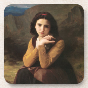 Posavasos Mignon Innocence of Adolescent Chica, Bouguereau
