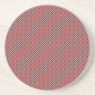 Posavasos Mikitez redwhite candycane ChristmasPattern