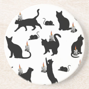 Posavasos Mikitiez espeluznante bombay gato negro rata hallo