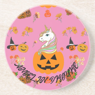 Posavasos Mikitiez halloween unicorn espeluznante otoño de o