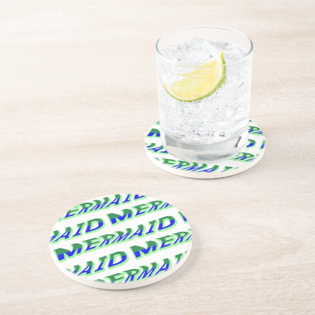 Posavasos Mikitiez océano mermaid venus azul mar (Lado)