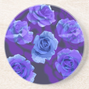 Posavasos Mikitiez rosa azul flor valentina fantasía rock