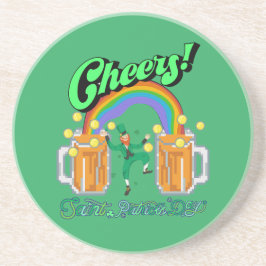 Posavasos Mikitiez verde afortunado Saint Patrick's Day iris