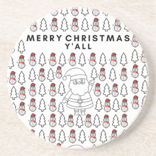 Posavasos Miktiez merrychristmas mínimo santa happynewyear