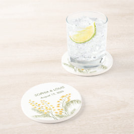 Posavasos Mimosa flor boda romántico