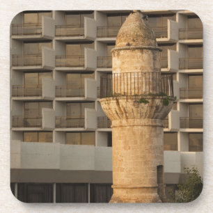 Posavasos Minarete de la mezquita frente al mar Jama al-Bahr