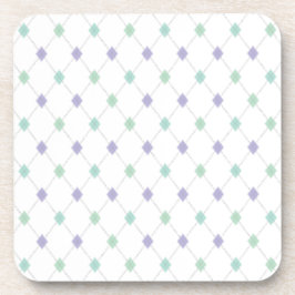 Posavasos Mini Argyle - Mint & Lavender